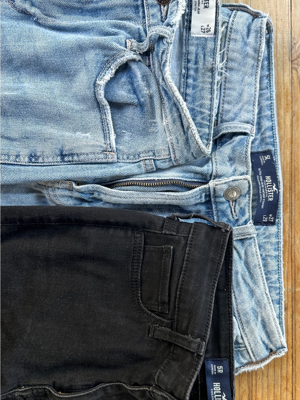 Hollister Skinny Jeans Duo — Light Blue & Black Bundle of 3 (see sizes)